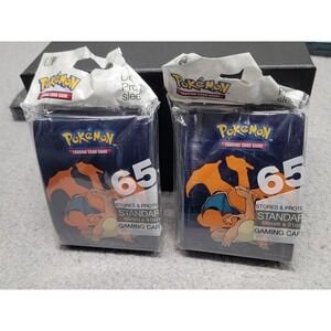 Pokemon TCG Charizard Ultra Pro Deck Protector Sleeves 65ct Lot 2 Standard Size